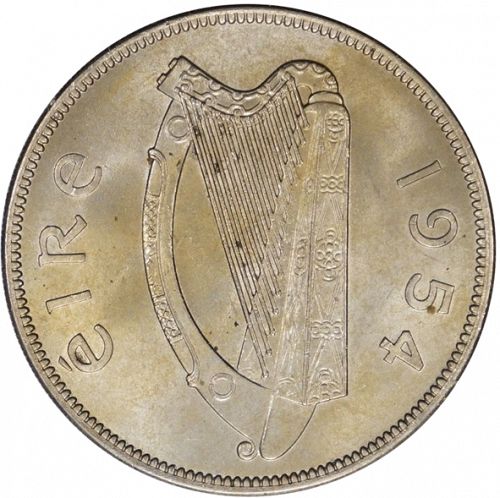 2s6d - Half Crown Reverse Image minted in IRELAND in 1954 (1938-70 - Eire)  - The Coin Database