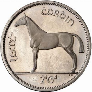 2s6d - Half Crown Reverse Image minted in IRELAND in 1955 (1938-70 - Eire)  - The Coin Database