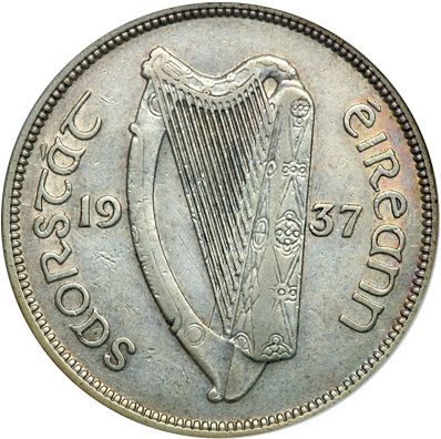 2s6d - Half Crown Obverse Image minted in IRELAND in 1937 (1921-37 - Irish Free State)  - The Coin Database