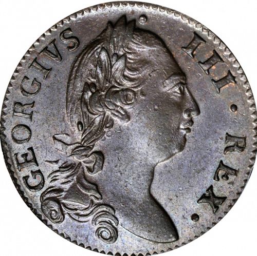 Halfpenny Obverse Image minted in IRELAND in 1781 (1760-20 - George III)  - The Coin Database