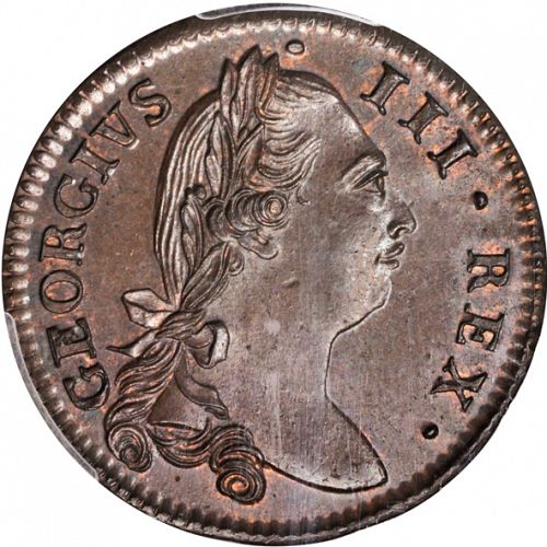 Halfpenny Obverse Image minted in IRELAND in 1782 (1760-20 - George III)  - The Coin Database