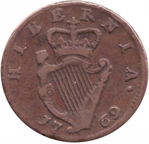 Halfpenny Reverse Image minted in IRELAND in 1769 (1760-20 - George III)  - The Coin Database