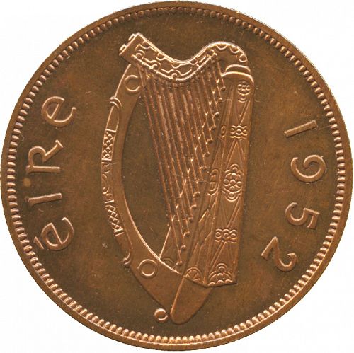 1d - Penny Obverse Image minted in IRELAND in 1952 (1938-70 - Eire)  - The Coin Database
