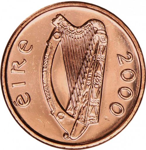 1P - Penny Obverse Image minted in IRELAND in 2000 (1971-01 - Eire - Decimal Coinage)  - The Coin Database