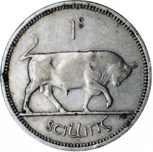 1s - Shilling Reverse Image minted in IRELAND in 1963 (1938-70 - Eire)  - The Coin Database