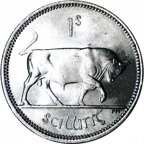 1s - Shilling Reverse Image minted in IRELAND in 1968 (1938-70 - Eire)  - The Coin Database