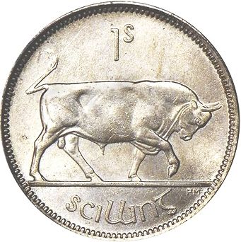 1s - Shilling Reverse Image minted in IRELAND in 1930 (1921-37 - Irish Free State)  - The Coin Database