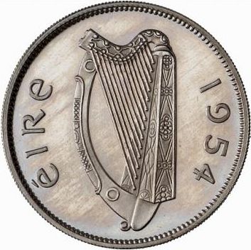 2s - Florin Obverse Image minted in IRELAND in 1954 (1938-70 - Eire)  - The Coin Database
