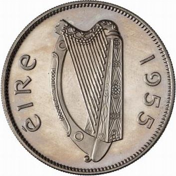 2s - Florin Obverse Image minted in IRELAND in 1955 (1938-70 - Eire)  - The Coin Database