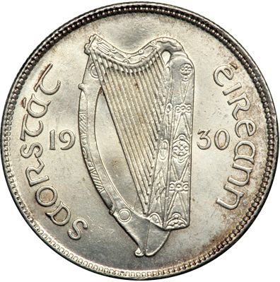 2s - Florin Obverse Image minted in IRELAND in 1930 (1921-37 - Irish Free State)  - The Coin Database