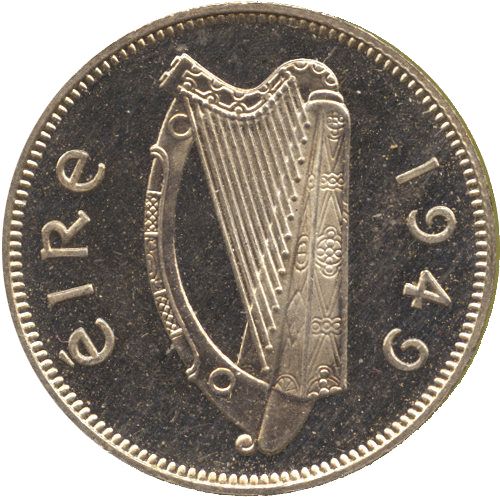 6d - 6 Pence Obverse Image minted in IRELAND in 1949 (1938-70 - Eire)  - The Coin Database
