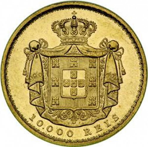 10000 Réis ( Coroa ) Reverse Image minted in PORTUGAL in 1882 (1861-89 - Luis I)  - The Coin Database