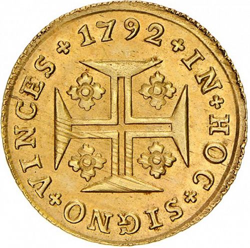 1200 Réis ( Quartinho ) Reverse Image minted in PORTUGAL in 1792 (1786-99 - Maria I)  - The Coin Database