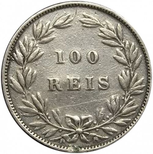 100 Réis ( Tostâo ) Reverse Image minted in PORTUGAL in 1879 (1861-89 - Luis I)  - The Coin Database