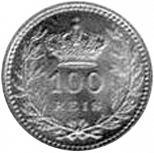 100 Réis Reverse Image minted in PORTUGAL in 1909 (1908-10 - Manuel II)  - The Coin Database