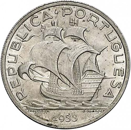 10 Escudos Obverse Image minted in PORTUGAL in 1933 (1910-01 - República)  - The Coin Database