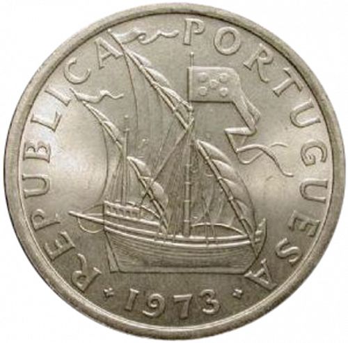 10 Escudos Obverse Image minted in PORTUGAL in 1973 (1910-01 - República)  - The Coin Database