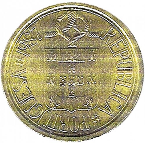 10 Escudos Obverse Image minted in PORTUGAL in 1987 (1986-01 - República <small> - New Design</small>)  - The Coin Database