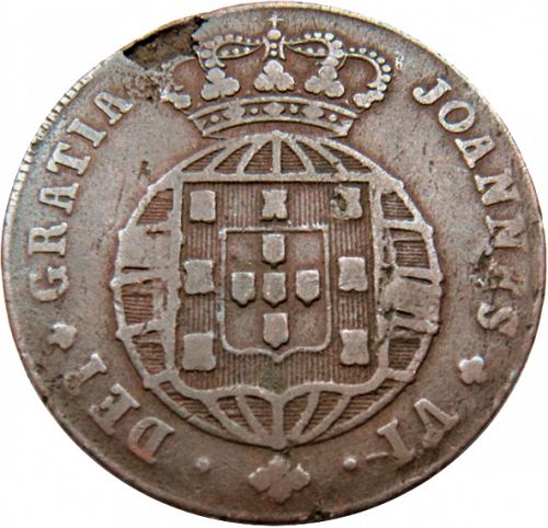 10 Réis Obverse Image minted in PORTUGAL in 1819 (1816-26 - Joâo VI)  - The Coin Database