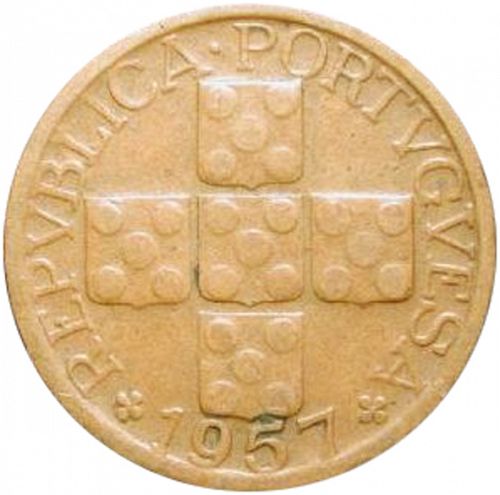 10 Centavos Obverse Image minted in PORTUGAL in 1957 (1910-01 - República)  - The Coin Database