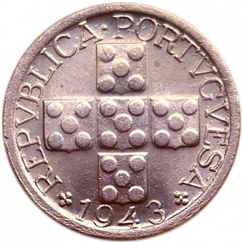 10 Centavos Reverse Image minted in PORTUGAL in 1943 (1910-01 - República)  - The Coin Database