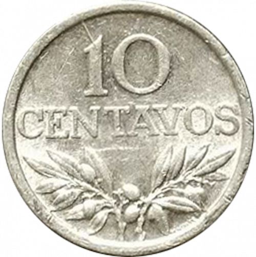 10 Centavos Reverse Image minted in PORTUGAL in 1975 (1910-01 - República)  - The Coin Database