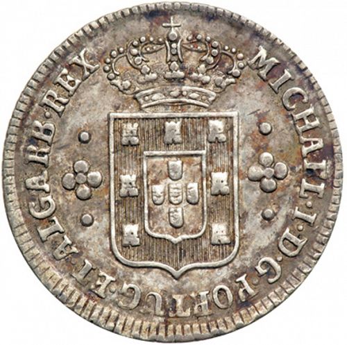 120 Réis ( 6 Vinténs ) Obverse Image minted in PORTUGAL in N/D (1828-34 - Miguel I)  - The Coin Database