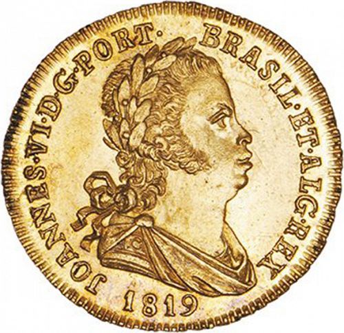 1600 Réis ( Escudo ) Obverse Image minted in PORTUGAL in 1819 (1816-26 - Joâo VI)  - The Coin Database