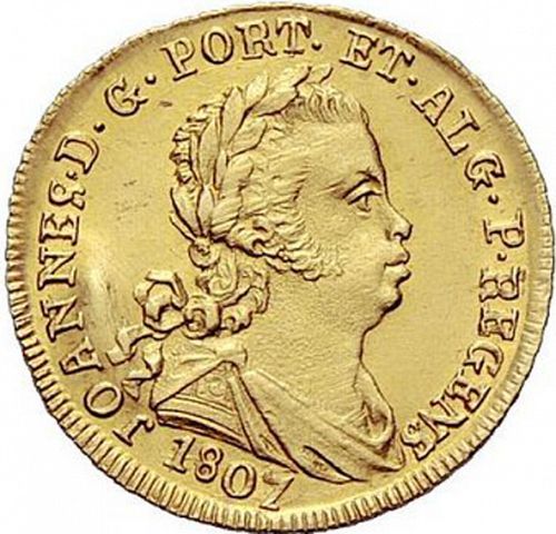 1600 Réis ( Escudo ) Obverse Image minted in PORTUGAL in 1807 (1799-16 - Joâo <small>- Príncipe Regente</small>)  - The Coin Database