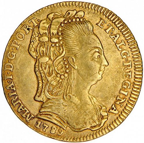 1600 Réis ( Escudo ) Obverse Image minted in PORTUGAL in 1789 (1786-99 - Maria I)  - The Coin Database