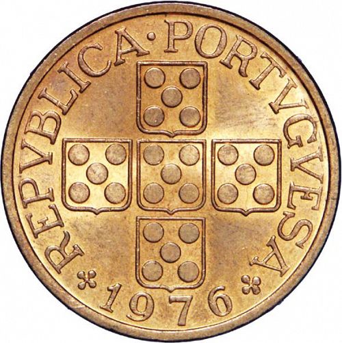 1 Escudo Obverse Image minted in PORTUGAL in 1976 (1910-01 - República)  - The Coin Database