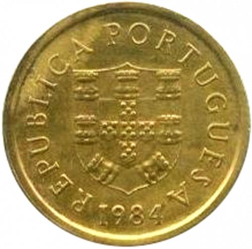 1 Escudo Obverse Image minted in PORTUGAL in 1984 (1910-01 - República)  - The Coin Database