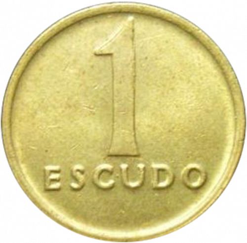 1 Escudo Reverse Image minted in PORTUGAL in 1986 (1910-01 - República)  - The Coin Database