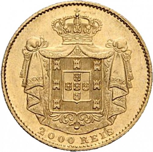 2000 Réis ( Quinto de  Coroa ) Reverse Image minted in PORTUGAL in 1872 (1861-89 - Luis I)  - The Coin Database