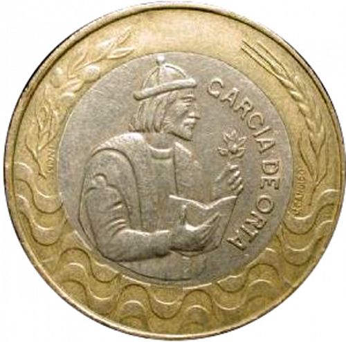 200 Escudos Obverse Image minted in PORTUGAL in 1992 (1986-01 - República <small> - New Design</small>)  - The Coin Database
