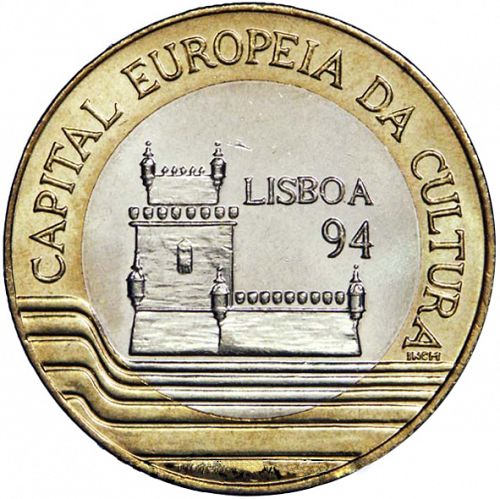 200 Escudos Reverse Image minted in PORTUGAL in 1994 (1986-01 - República <small> - New Design</small>)  - The Coin Database