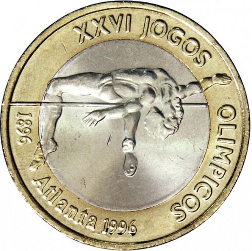 200 Escudos Reverse Image minted in PORTUGAL in 1996 (1986-01 - República <small> - New Design</small>)  - The Coin Database