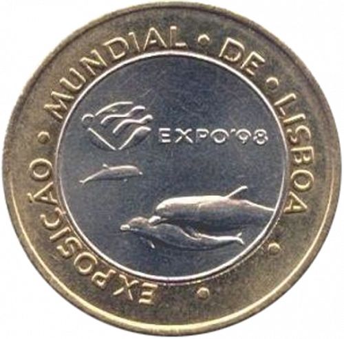 200 Escudos Reverse Image minted in PORTUGAL in 1997 (1986-01 - República <small> - New Design</small>)  - The Coin Database