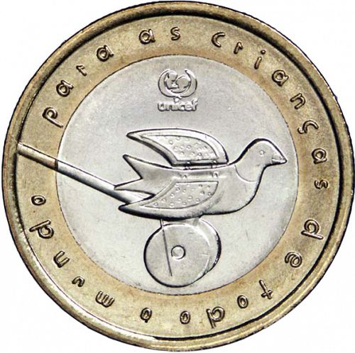 200 Escudos Reverse Image minted in PORTUGAL in 1999 (1986-01 - República <small> - New Design</small>)  - The Coin Database