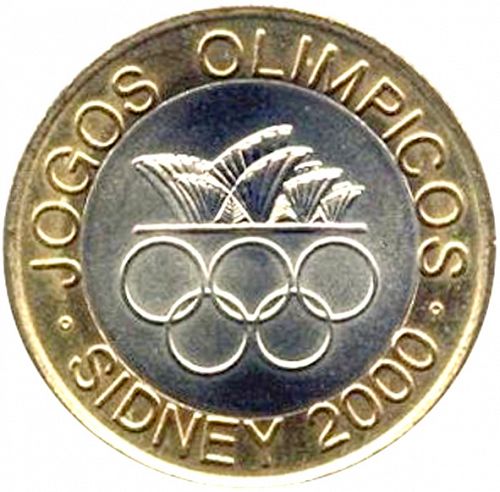 200 Escudos Reverse Image minted in PORTUGAL in 2000 (1986-01 - República <small> - New Design</small>)  - The Coin Database