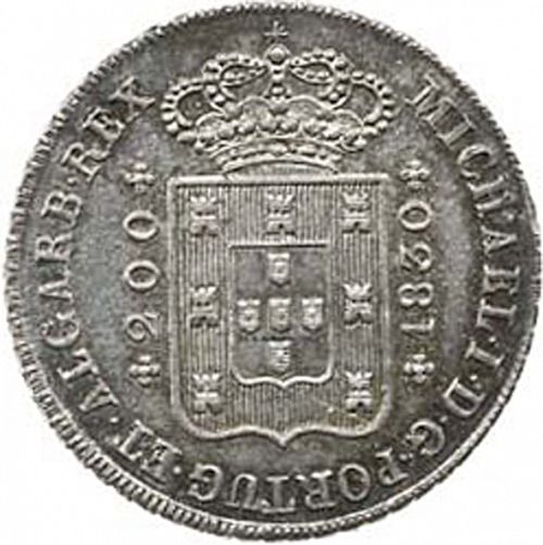 240 Réis ( 12 Vinténs ) Obverse Image minted in PORTUGAL in 1830 (1828-34 - Miguel I)  - The Coin Database