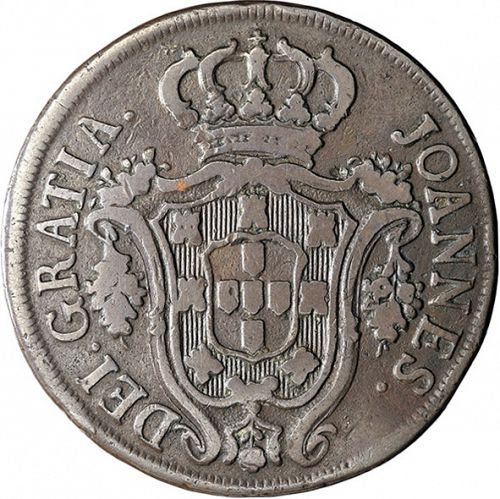 20 Réis Reverse Image minted in PORTUGAL in 1800 (1799-16 - Joâo <small>- Príncipe Regente</small>)  - The Coin Database