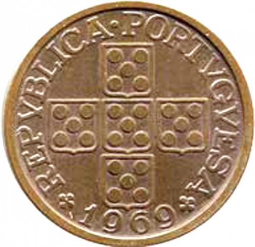 20 Centavos Obverse Image minted in PORTUGAL in 1969 (1910-01 - República)  - The Coin Database