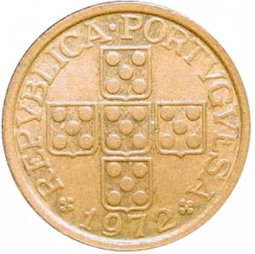 20 Centavos Obverse Image minted in PORTUGAL in 1972 (1910-01 - República)  - The Coin Database