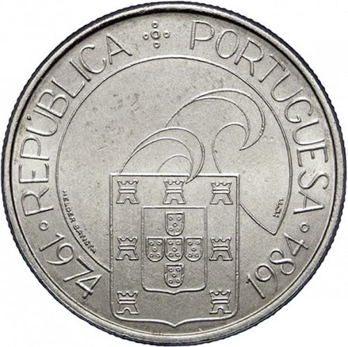 25 Escudos Obverse Image minted in PORTUGAL in 1984 (1910-01 - República)  - The Coin Database