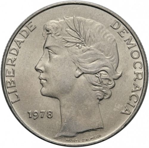 25 Escudos Reverse Image minted in PORTUGAL in 1978 (1910-01 - República)  - The Coin Database