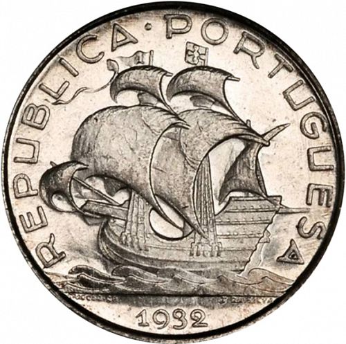 2,50 Escudos Obverse Image minted in PORTUGAL in 1932 (1910-01 - República)  - The Coin Database