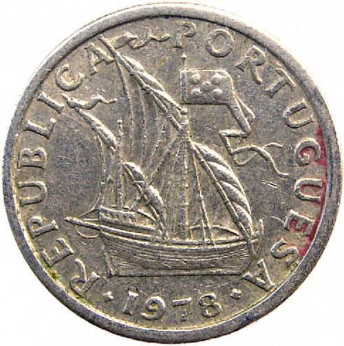 2,50 Escudos Obverse Image minted in PORTUGAL in 1978 (1910-01 - República)  - The Coin Database