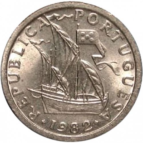 2,50 Escudos Obverse Image minted in PORTUGAL in 1982 (1910-01 - República)  - The Coin Database