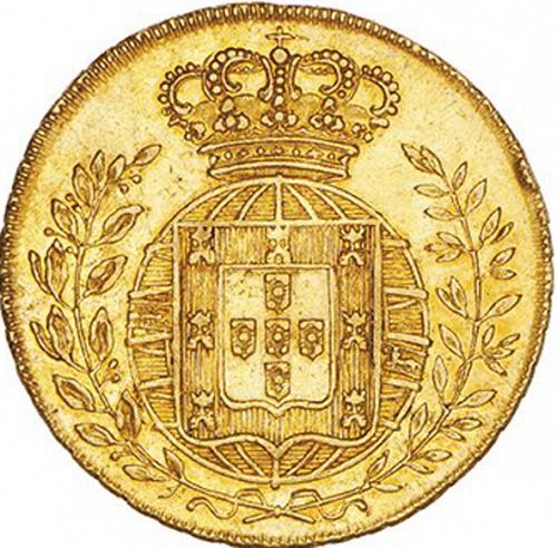3200 Réis ( Meia Peça ) Reverse Image minted in PORTUGAL in 1820 (1816-26 - Joâo VI)  - The Coin Database
